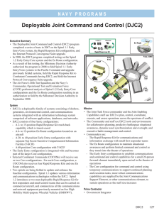 Deployable Joint Command and Control (DJC2)