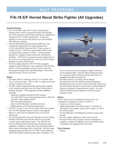 F/A-18 E/F Hornet Naval Strike Fighter (All Upgrades)
