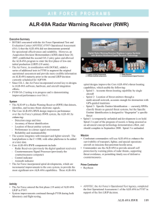 ALR-69A Radar Warning Receiver (RWR)