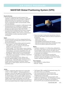 NAVSTAR Global Positioning System (GPS)