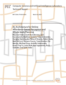 An Architecture for Online Affordance-based Perception and Whole-body Planning