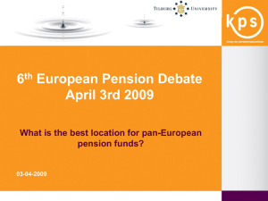 6 European Pension Debate April 3rd 2009 th