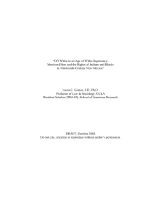 “Off-White in an Age of White Supremacy: in Nineteenth-Century New Mexico”