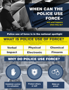 WHAT IS POLICE USE OF FORCE?
