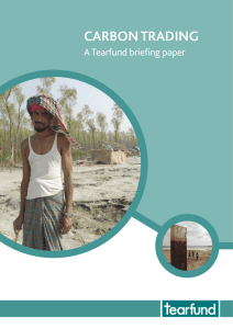 CARBON TRADING A Tearfund brieﬁ ng paper