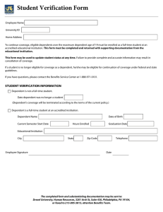 Student Verification Form