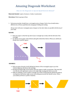Amazing Diagonals Worksheet How are the Diagonals in Special Quadrilaterals Related?