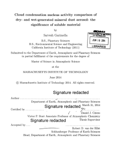 Cloud  condensation  nucleus  activity  comparison ... dry-  and  wet-generated  mineral  dust ...