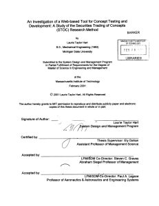 An  Investigation of a Web-based  Tool for Concept... A (STOC) BARKER