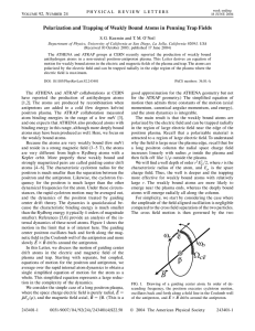 Polarization and Trapping of Weakly Bound Atoms in Penning Trap... S. G. Kuzmin and T. M. O’Neil