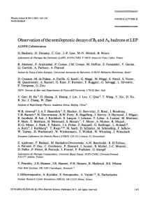 Observation of the semileptonic decays of Bs and hadrons at LEP