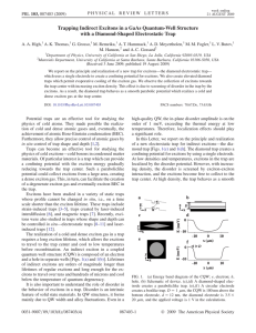 Trapping Indirect Excitons in a GaAs Quantum-Well Structure