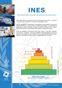 INES T The inTernaTional nuclear and radiological evenT scale