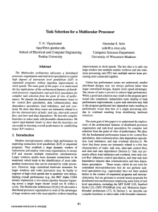 Task Selection  for a Multiscalar  Processor