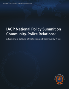 IACP National Policy Summit on Community-Police Relations: