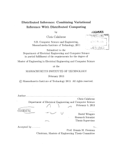 Combining  Variational Inference  With  Distributed Computing ARC6 Chris  Calabrese