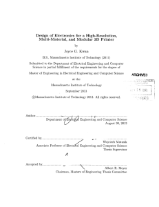 Design  of  Electronics  for  a ... Multi-Material,  and  Modular  3D  Printer G.