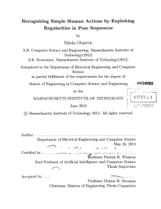 Recognizing  Simple  Human  Actions  by ... Regularities  in  Pose  Sequences Nikola  Otasevic