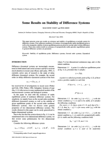 Some Systems Stability of Results on