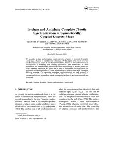 Maps Complete In-phase Coupled