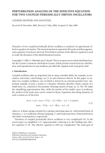 PERTURBATION ANALYSIS OF THE EFFECTIVE EQUATION