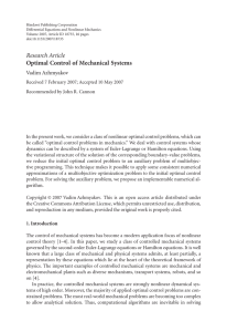 Hindawi Publishing Corporation ﬀerential Equations and Nonlinear Mechanics Di