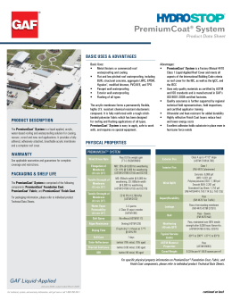 hydrostop data asphaltic spec quick advantages uses basic sheet system