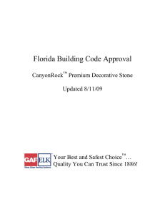 Florida Building Code Approval