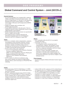Global Command and Control System – Joint (GCCS-J)