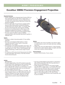 Excalibur XM982 Precision Engagement Projectiles