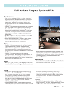 DoD National Airspace System (NAS)