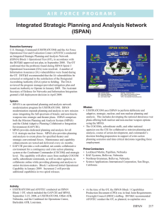 Integrated Strategic Planning and Analysis Network (ISPAN)