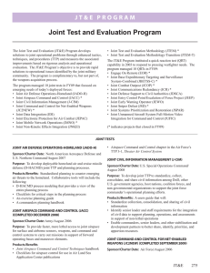 Joint Test and Evaluation Program