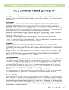 MQ-9 Unmanned Aircraft System (UAS)