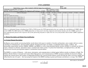 UNCLASSIFIED May 2009 RDT&amp;E, DW/04 Advanced Component Development and Prototypes (ACD&amp;P)