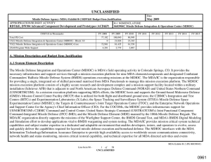 UNCLASSIFIED May 2009 RDT&amp;E, DW/04 Advanced Component Development and Prototypes (ACD&amp;P)