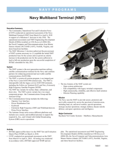 Navy Multiband Terminal (NMT)