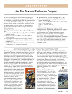 Live Fire Test and Evaluation Program