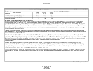 UNCLASSIFIED DATE: May 2009 Appropriation/Budget Activity