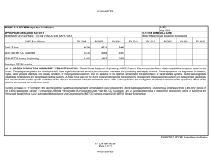 UNCLASSIFIED May 2009 EXHIBIT R-2, RDT&amp;E Budget Item Justification DATE: