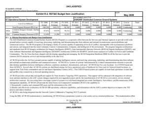 Exhibit R-2, RDT&amp;E Budget Item Justification May 2009 UNCLASSIFIED