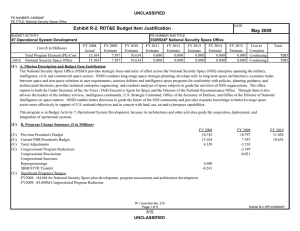 Exhibit R-2, RDT&amp;E Budget Item Justification May 2009 UNCLASSIFIED