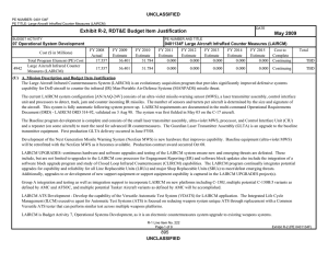 Exhibit R-2, RDT&amp;E Budget Item Justification May 2009 UNCLASSIFIED