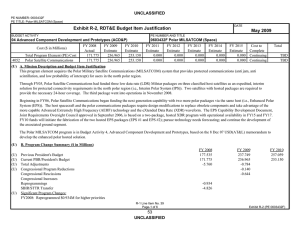 Exhibit R-2, RDT&amp;E Budget Item Justification May 2009 UNCLASSIFIED