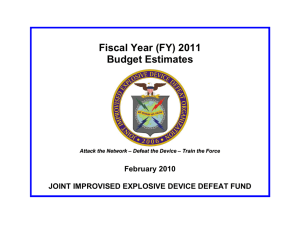 Fiscal Year (FY) 2011 Budget Estimates