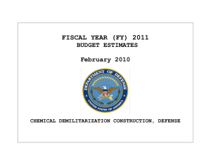 FISCAL YEAR (FY) 2011 BUDGET ESTIMATES  February 2010