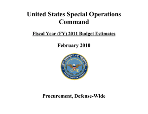 United States Special Operations Command  February 2010