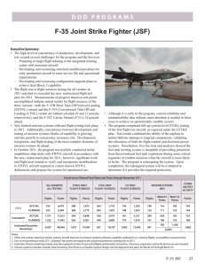 F-35 Joint Strike Fighter (JSF)