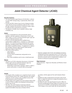 Joint Chemical Agent Detector (JCAD)