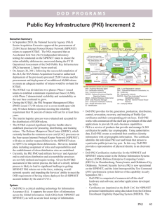 Public Key Infrastructure (PKI) Increment 2